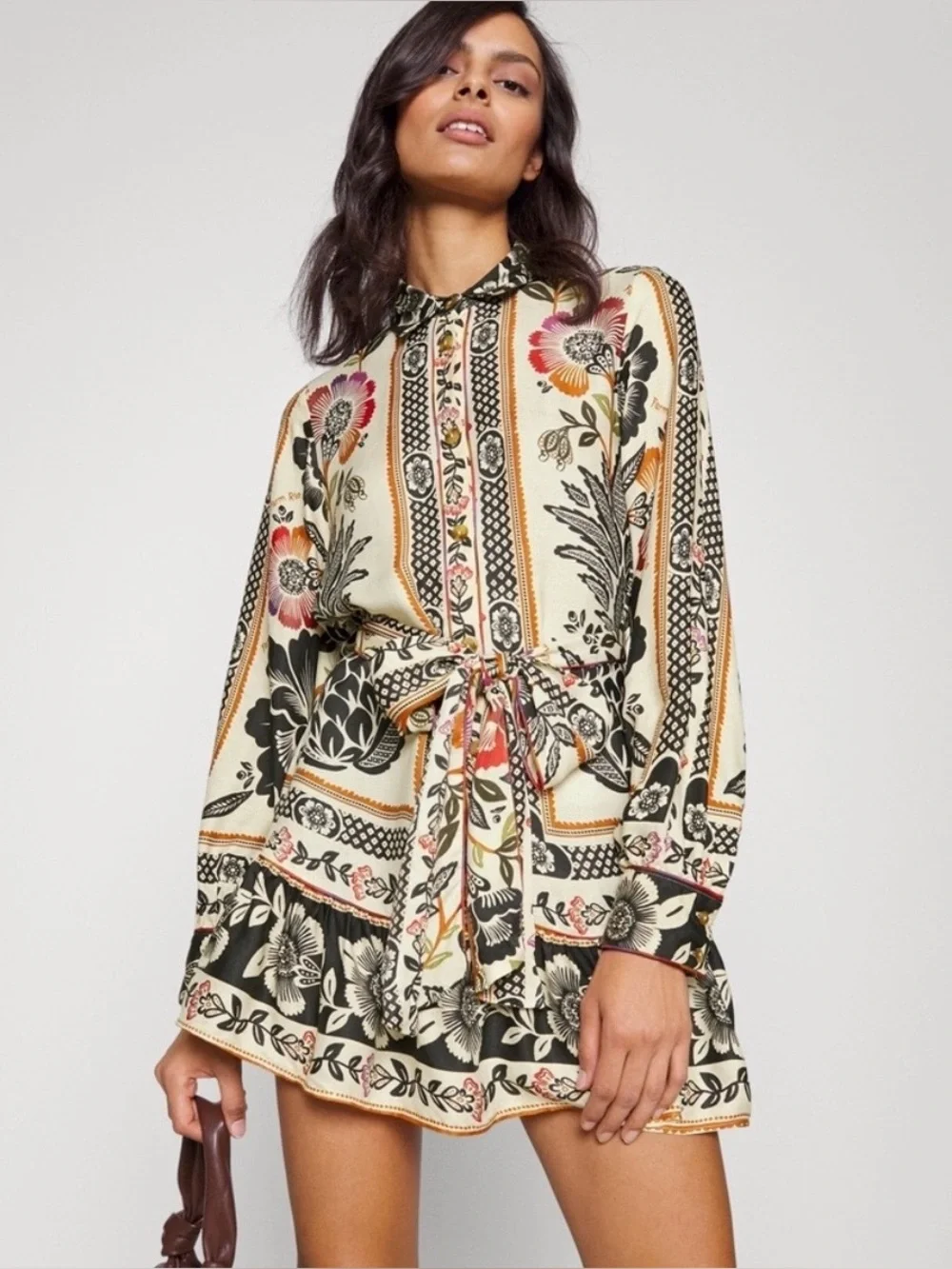 Farm Rio Romantic Garden Mini Dress